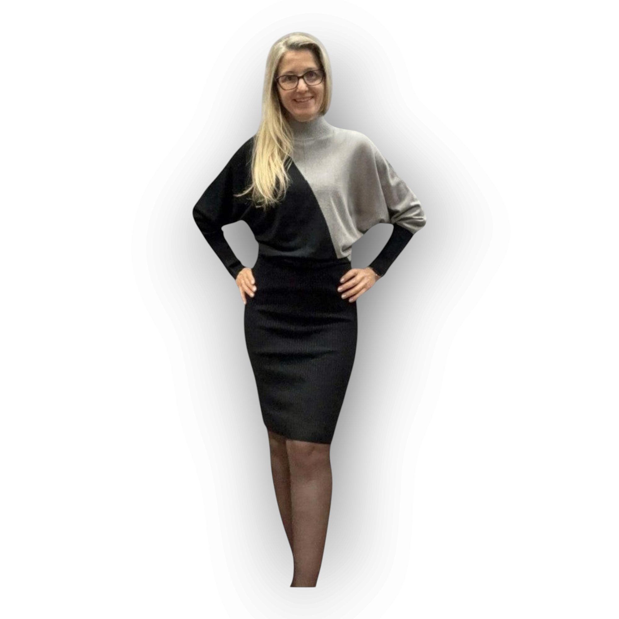 ✨ Elegáns, színblokkolt kötött ruha – több színben! ✨