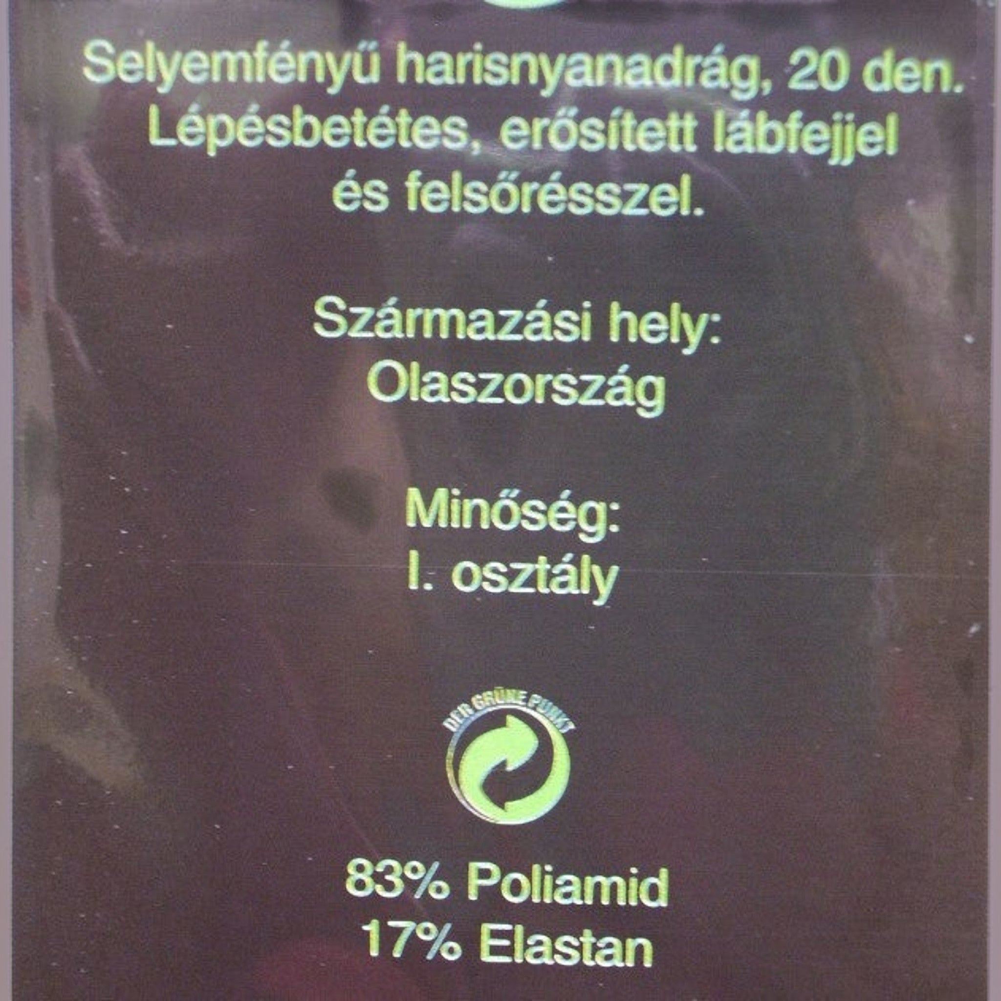 Selyemfényű női harisnyanadrág