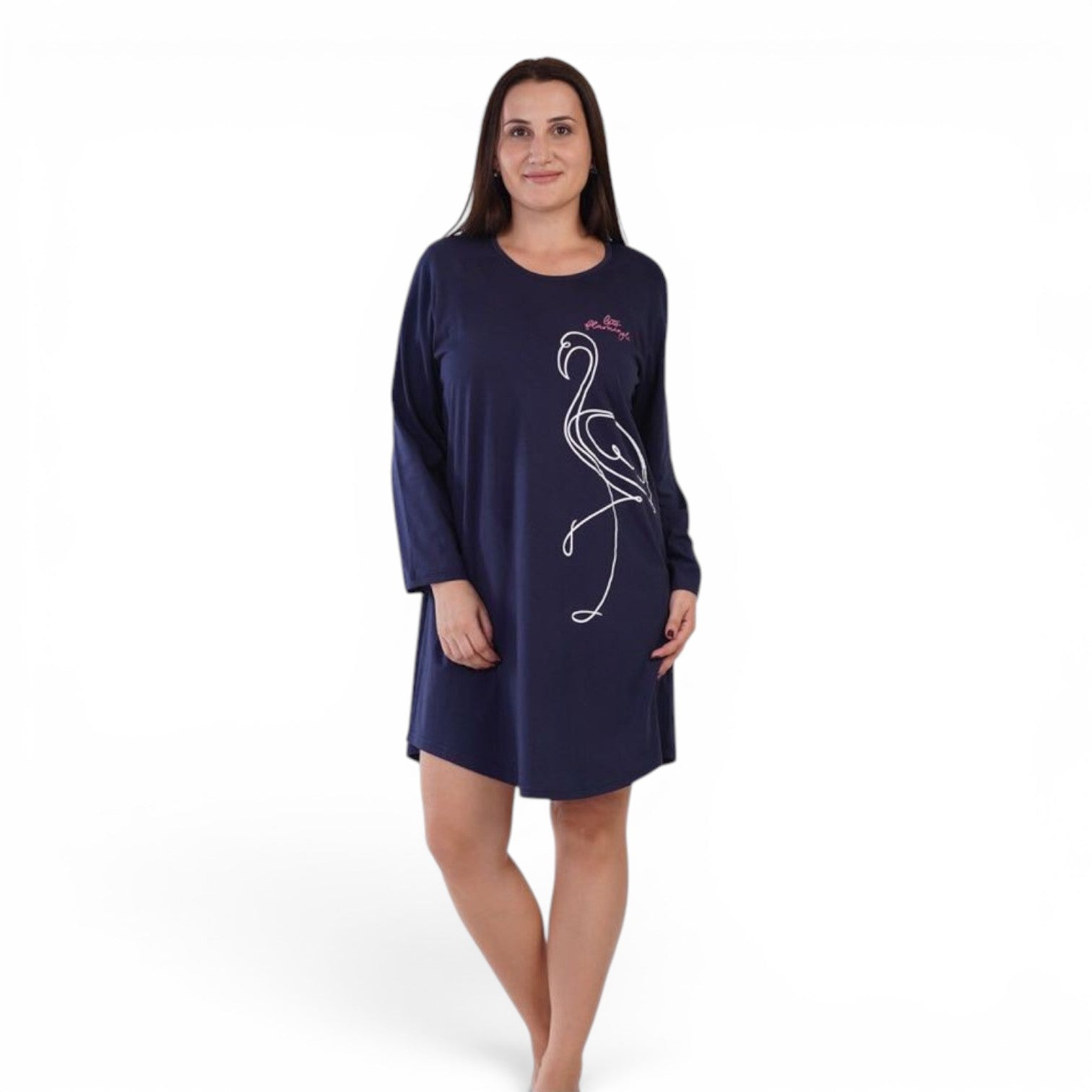 Hosszú ujjú női hálóing (5XL-7XL)