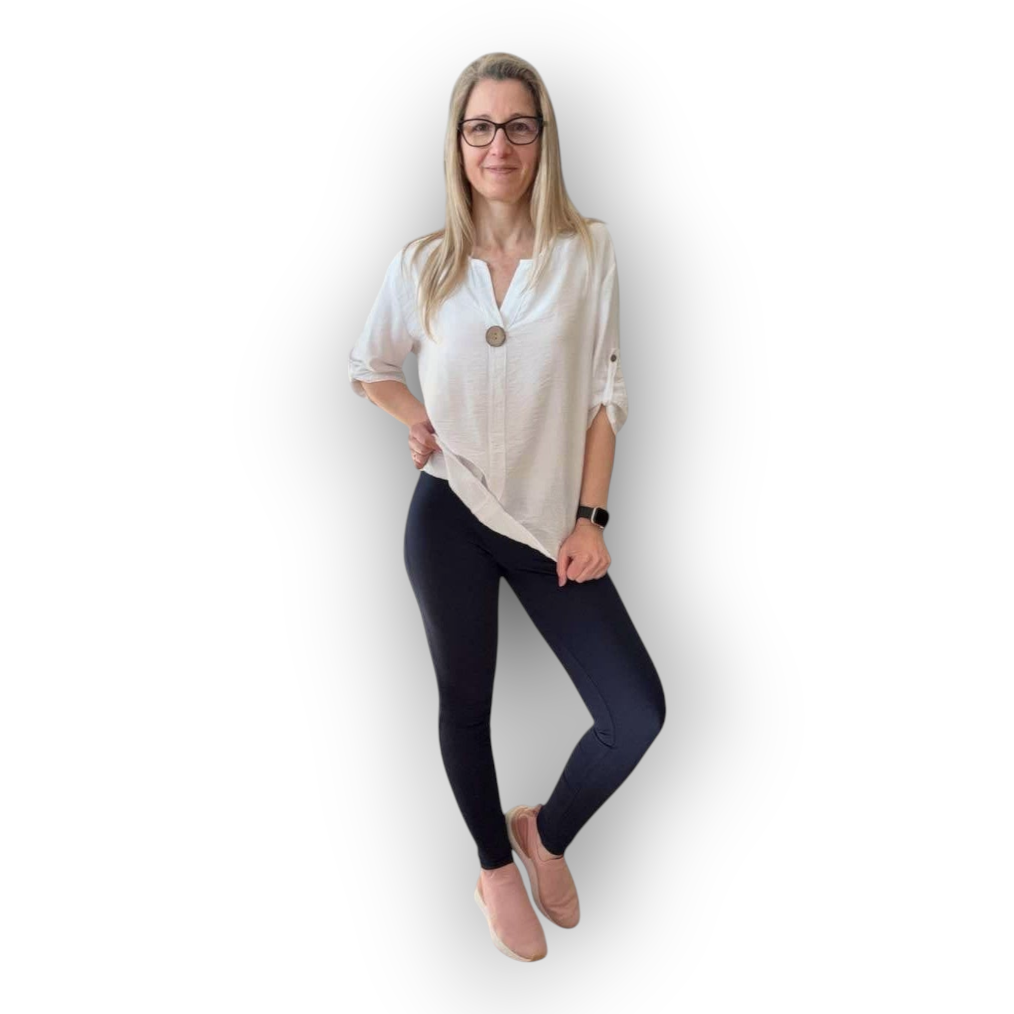 Horszi KO-GO fekete, testhez simuló, hosszú pamut női leggings, kényelmes, rugalmas anyagból, mindennapi viseletre.