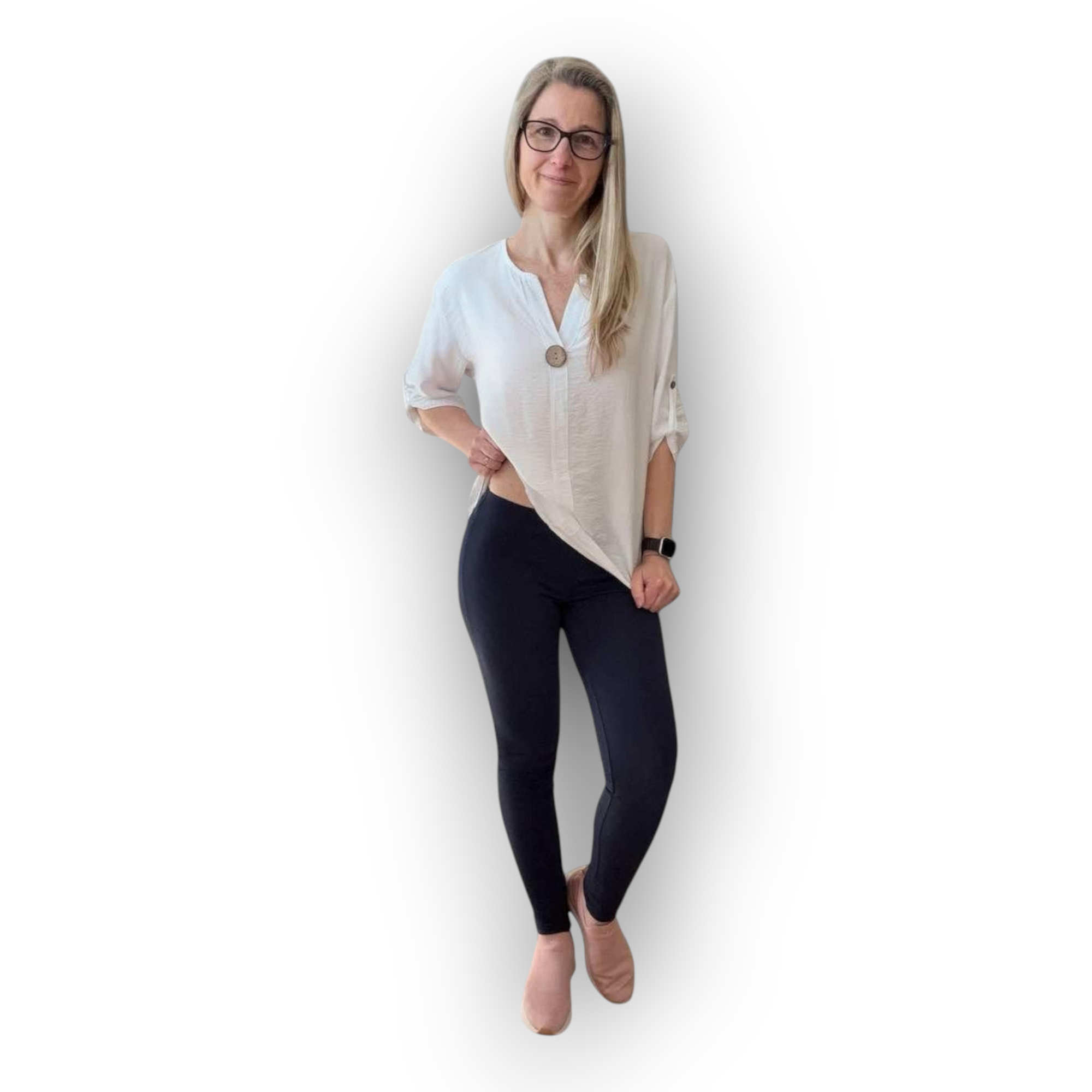 Horszi KO-GO hosszú, fekete pamut női leggings, kényelmes, testhez simuló fazonban, hétköznapi viseletre.