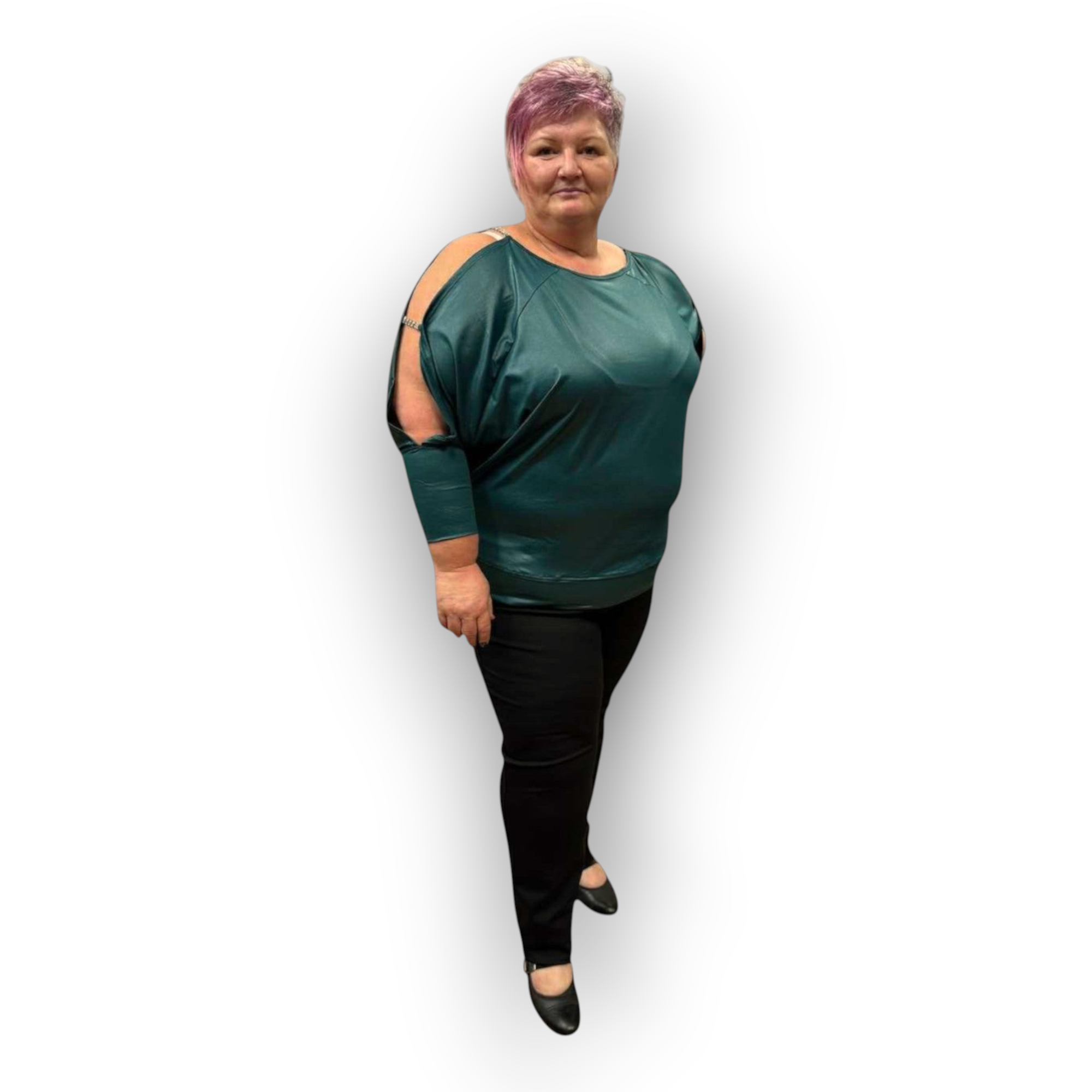 Különleges vállkivágású női felső 4XL / 5XL – elegáns, mégis kényelmes