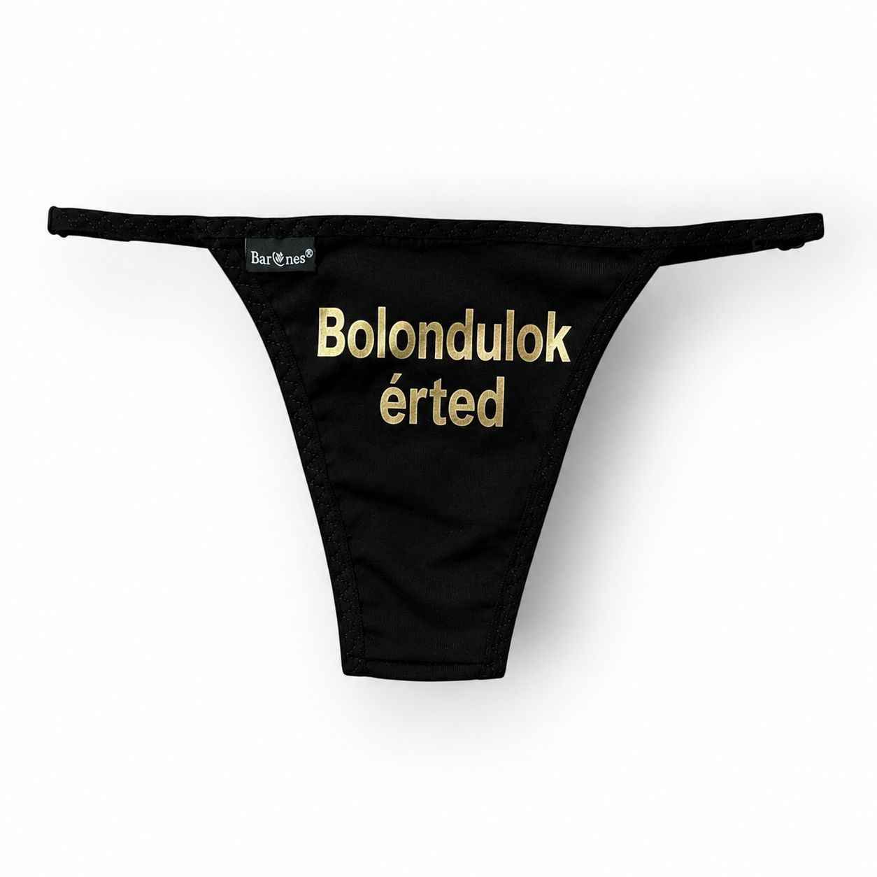 Női feliratos, állítható pántos tanga - BARONES Bobo