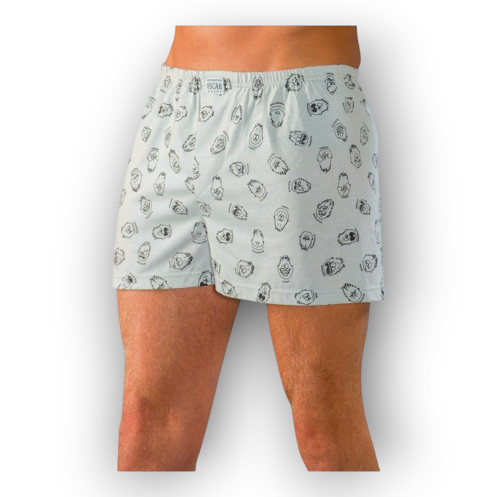 Férfi figurás színes boxer -Oscar