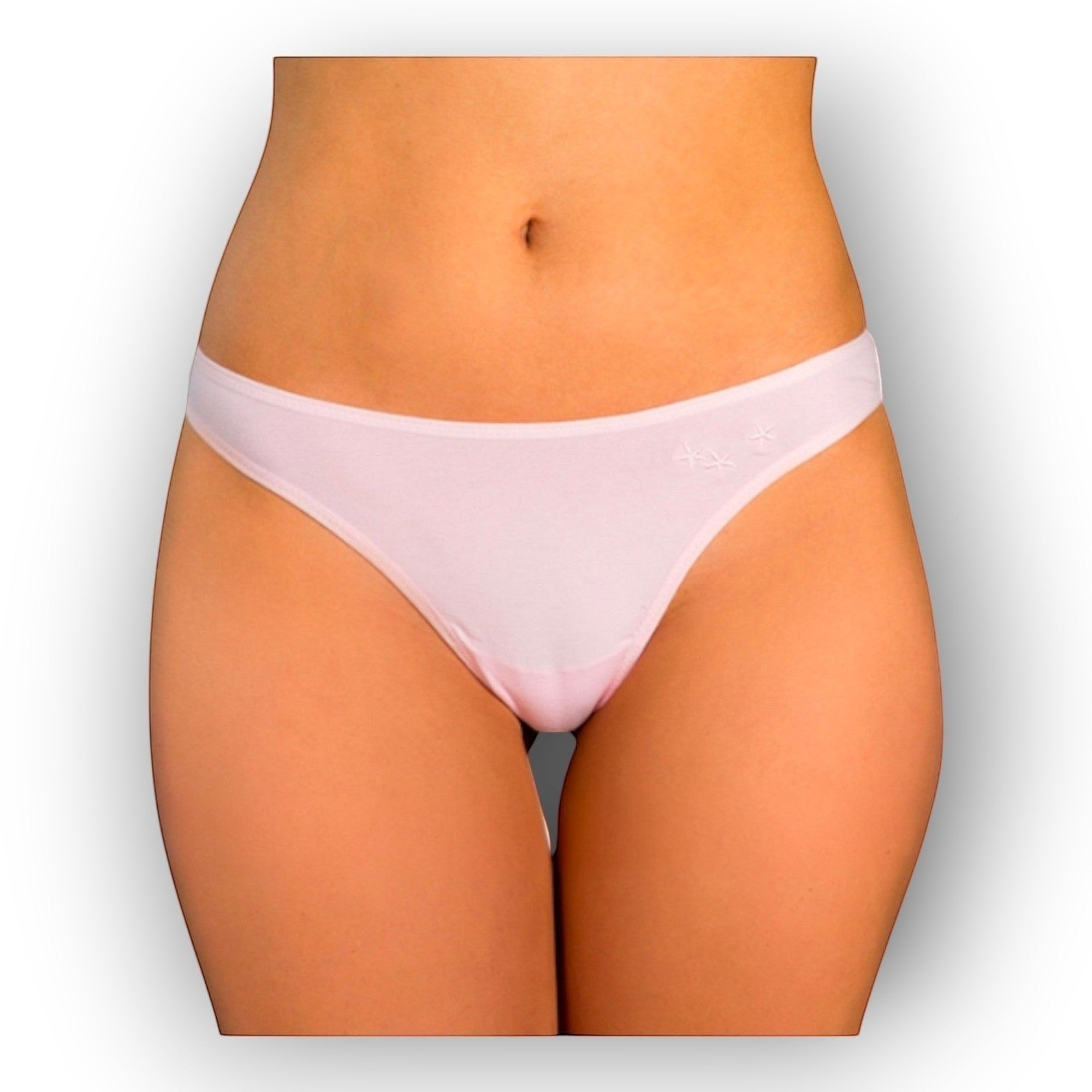 Extra méretű Hands Flower hímzett női tanga (L / XL--XL / 2XL)