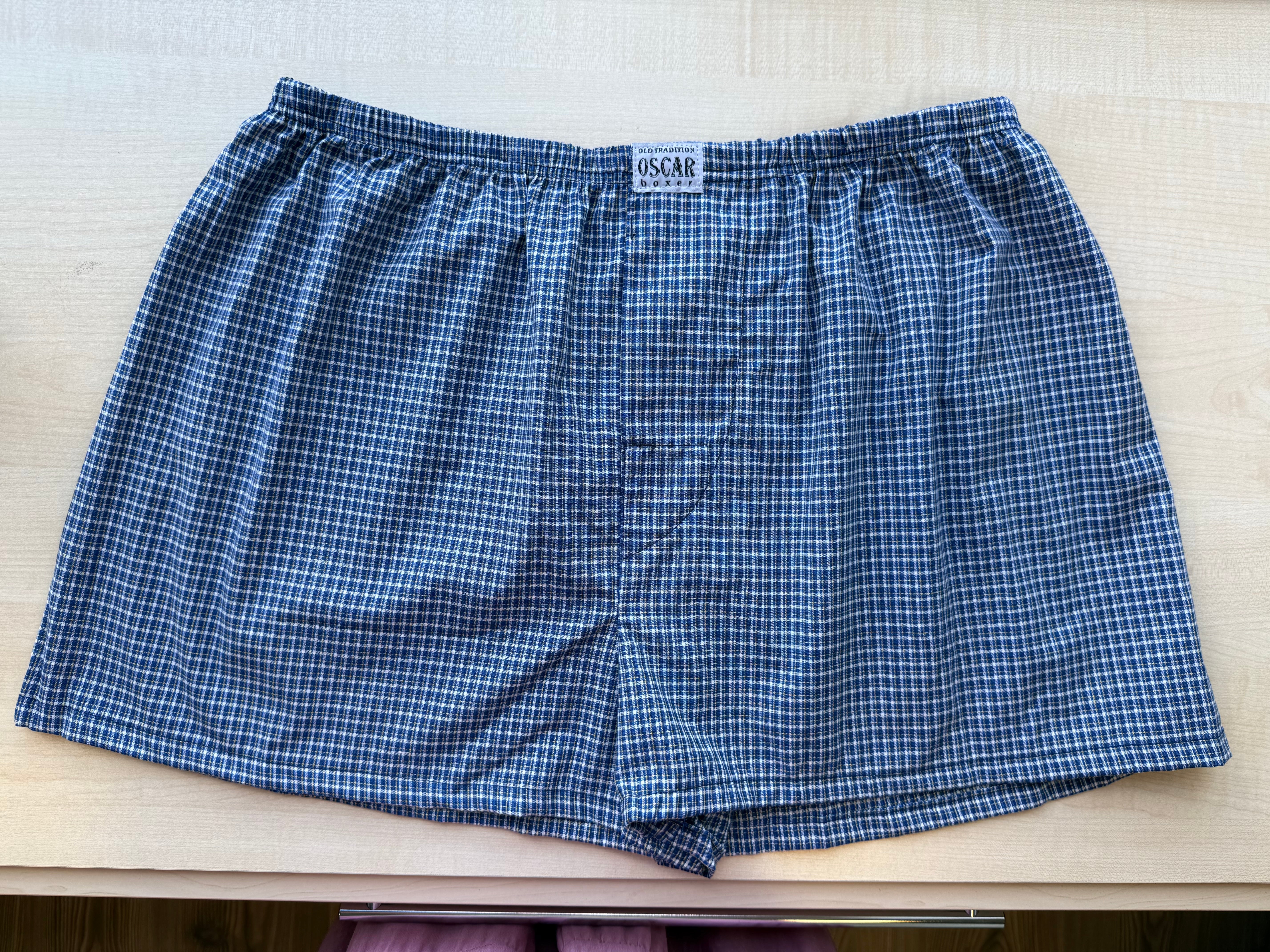 Férfi bő szárú pamutvászon boxer - Oscar