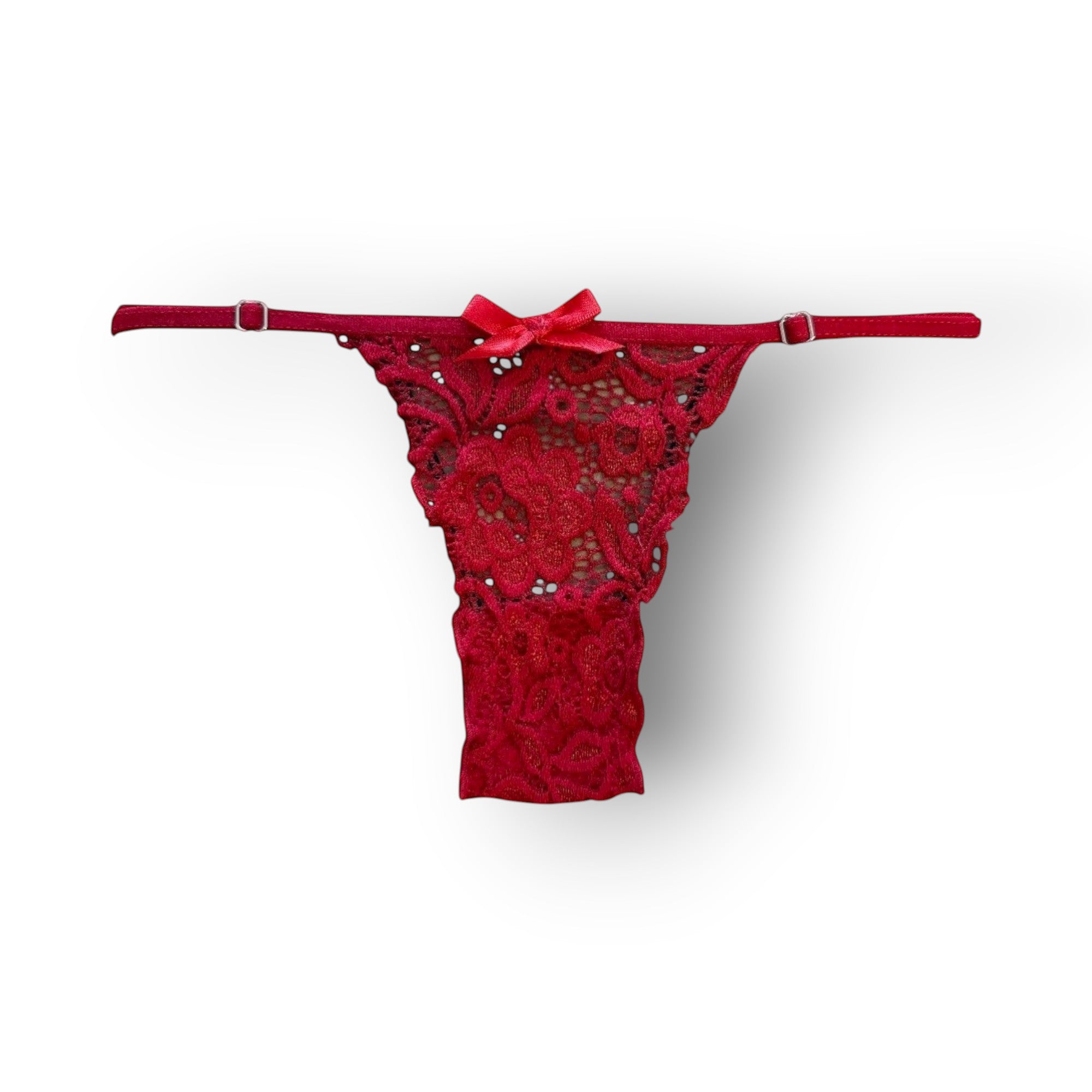 Női csipkés, állítható pántos tanga - LUCFER Flower