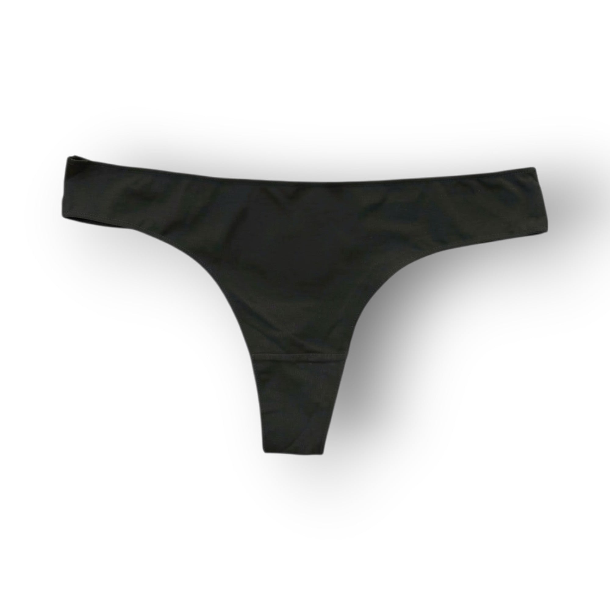 Horszi fekete női pamut tanga kényelmes, rugalmas anyagból, lapos szegélyekkel a diszkrét viseletért.