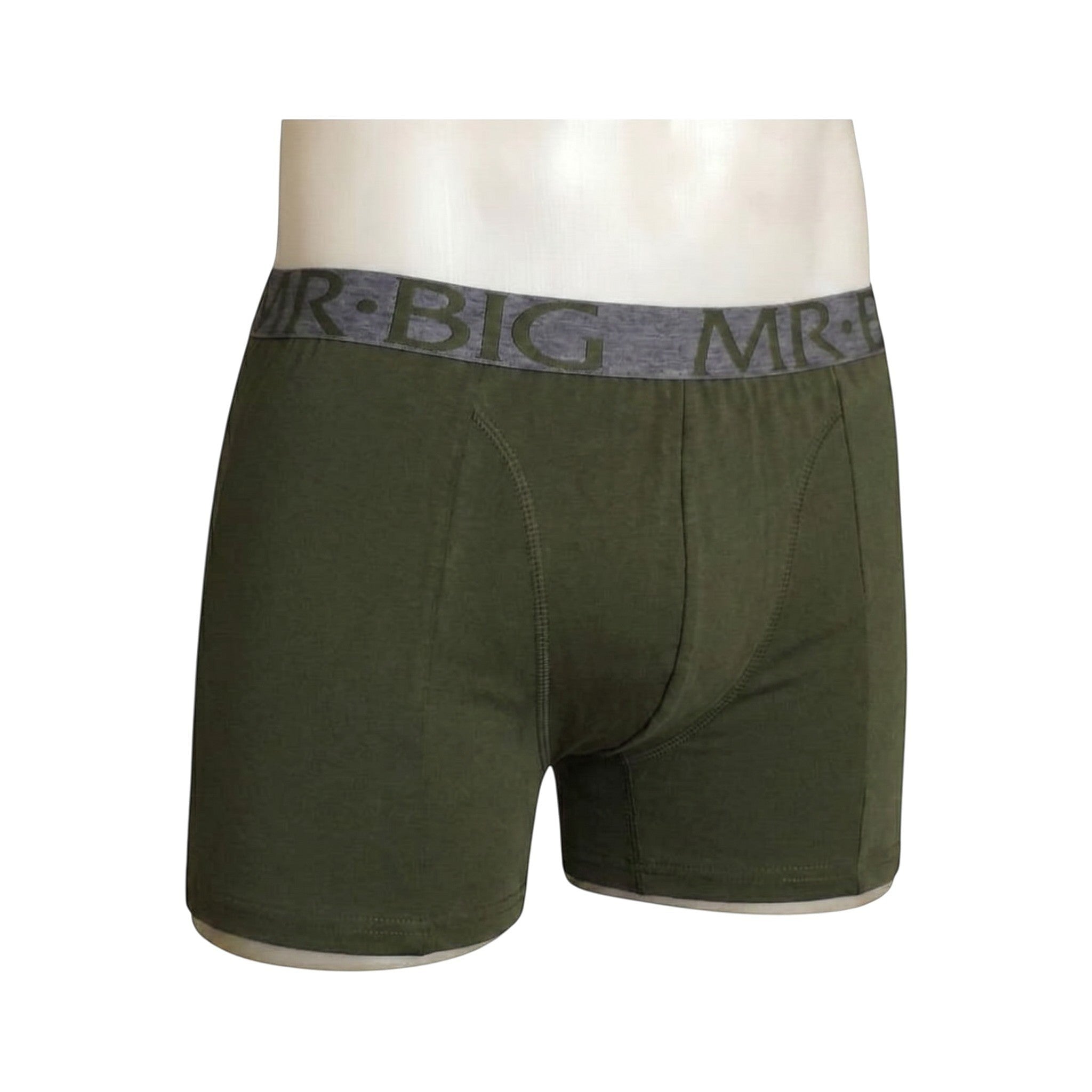 Horszi MR. BIG férfi boxeralsó olívazöld színben, puha pamut anyagból, széles gumírozott derékpánttal.