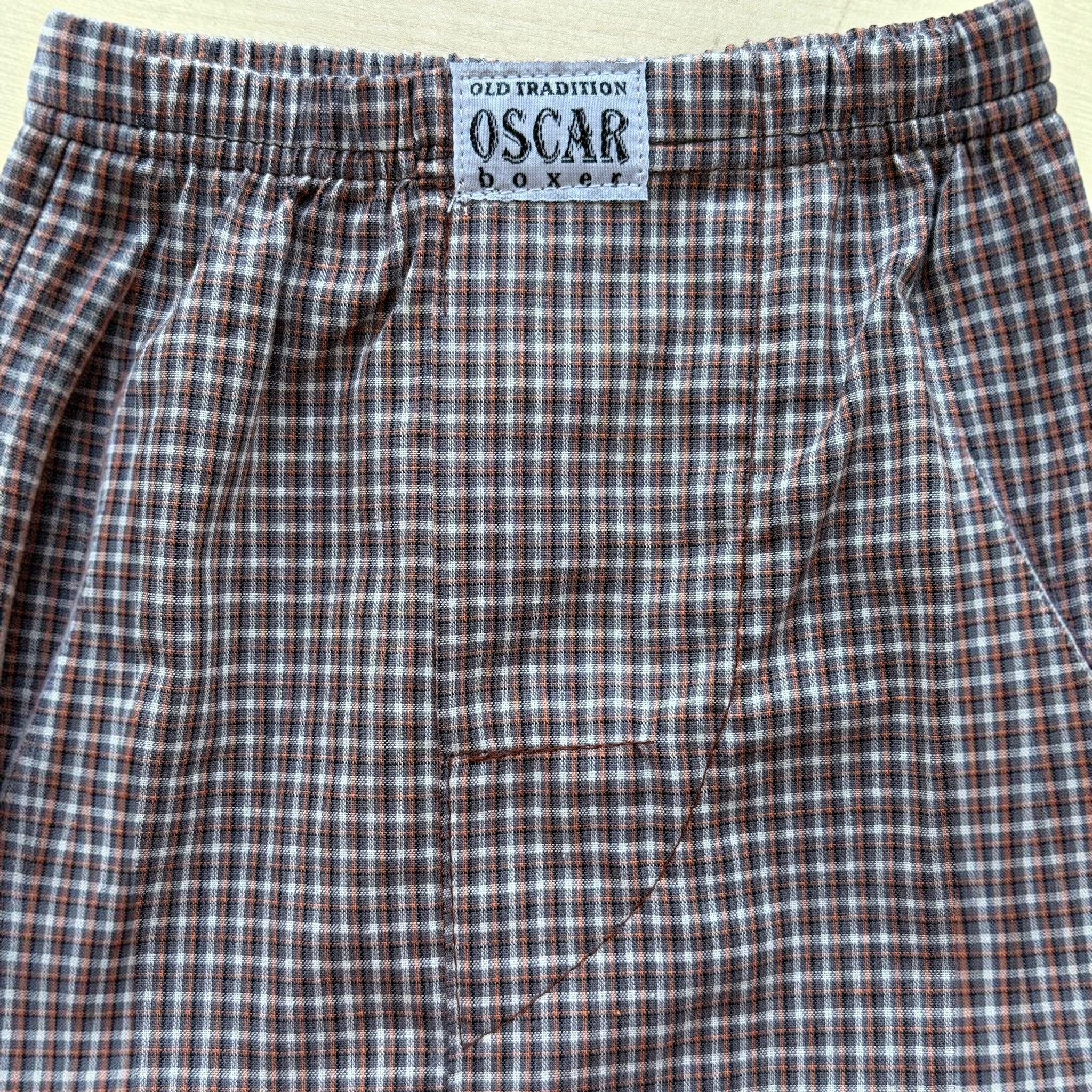 Férfi bő szárú pamutvászon boxer - Oscar